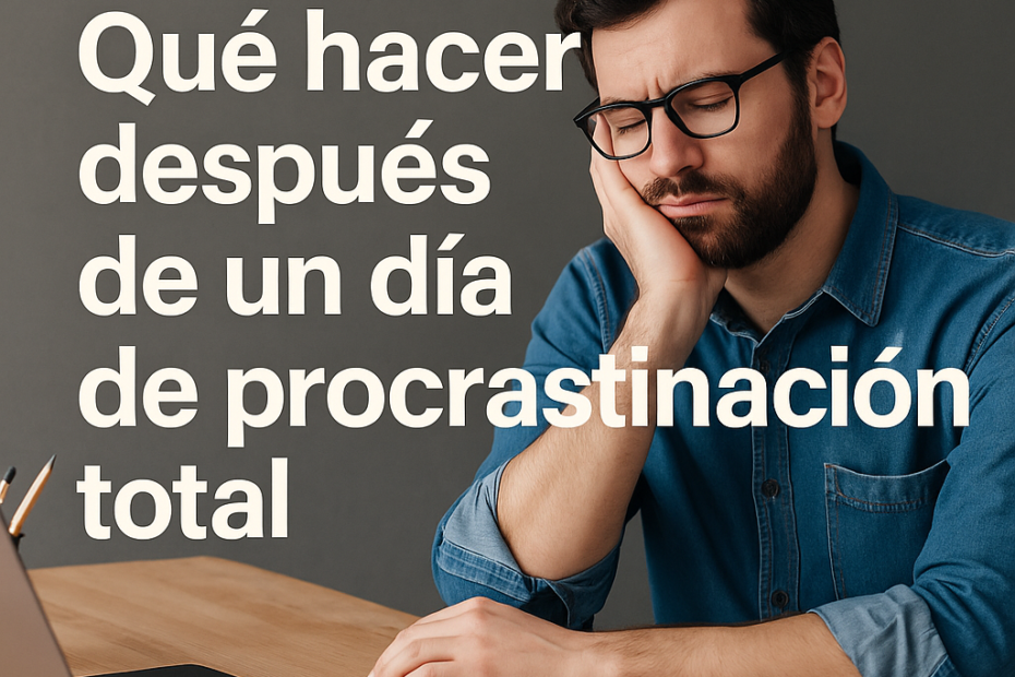 Qué Hacer Después de un Día de Procrastinación Total